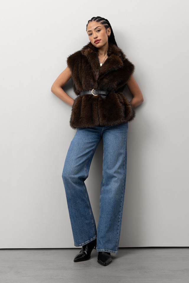 Brown Fur Vest Brown Fur Vest
