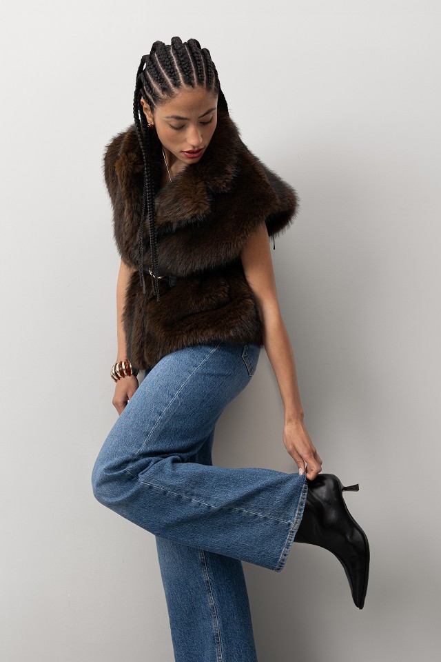 Brown Fur Vest Brown Fur Vest