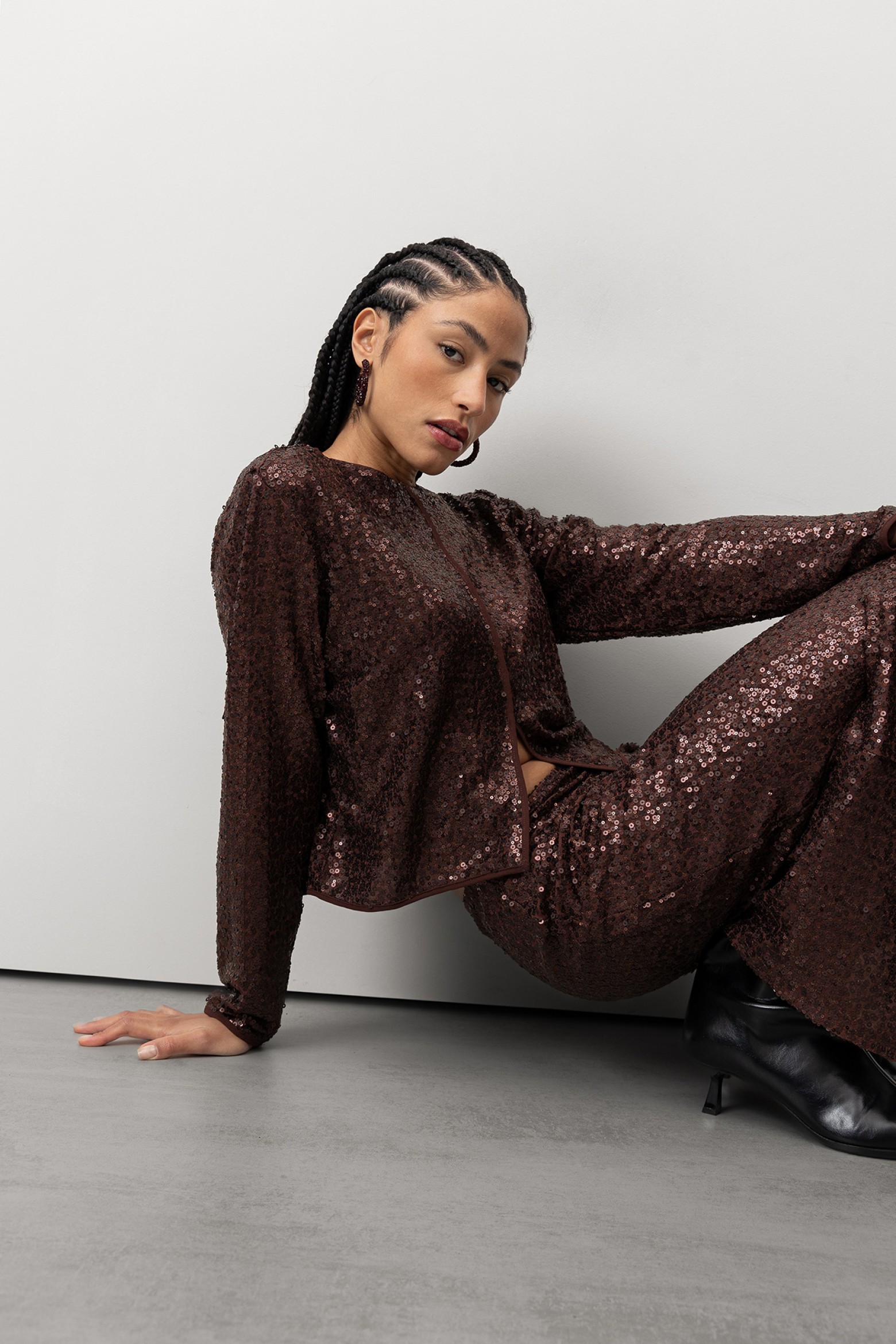 Blusa de Lantejoulas Brilhante