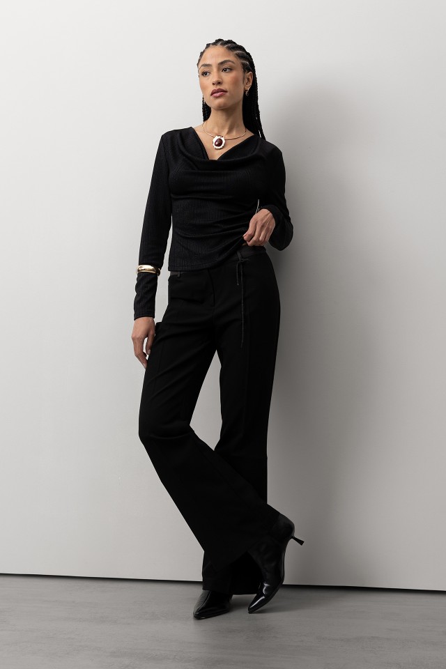 Black Lurex Slim T-shirt Black Lurex Slim T-shirt