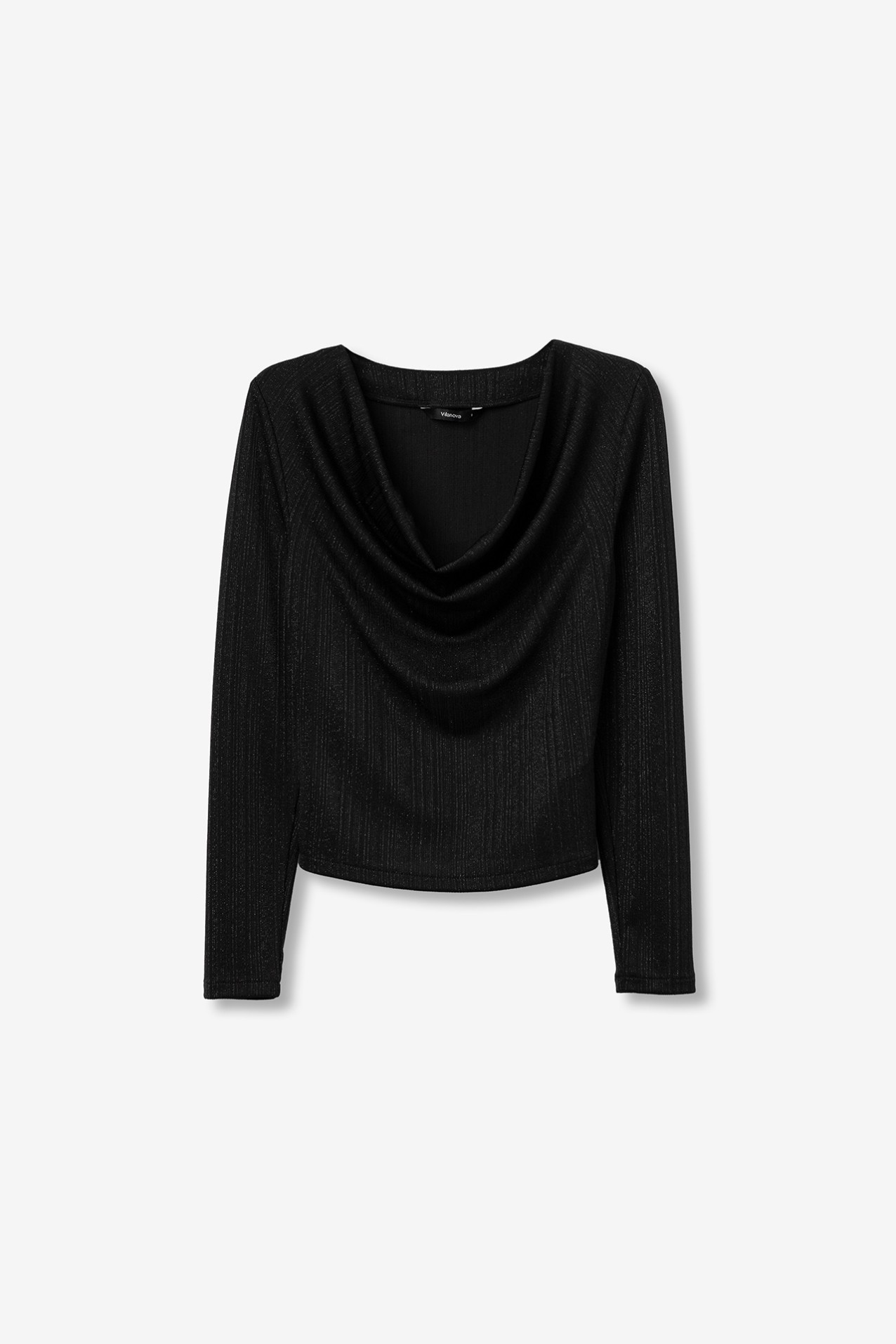 Black Lurex Slim T-shirt