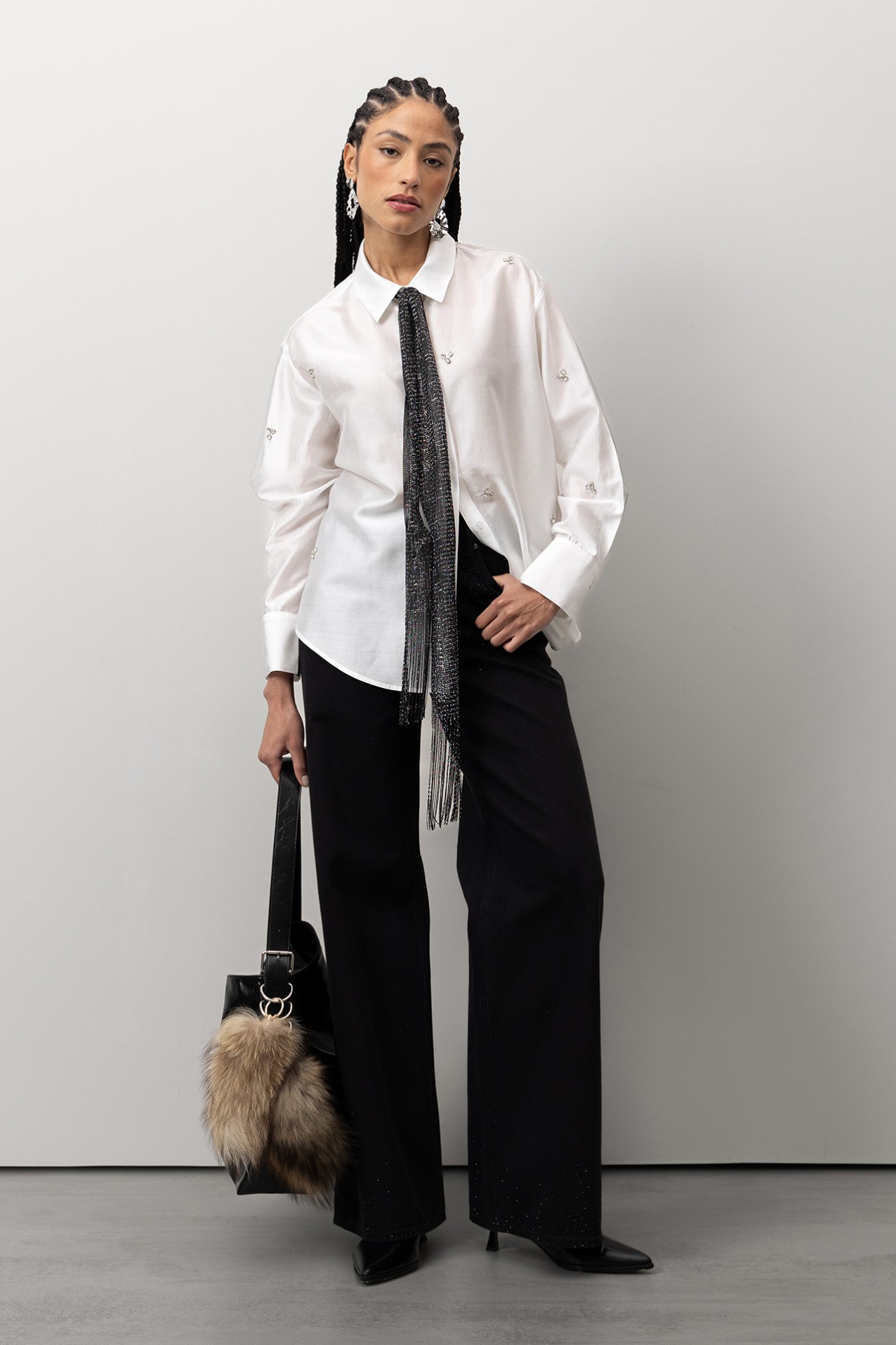 Wide Leg Black Jeans