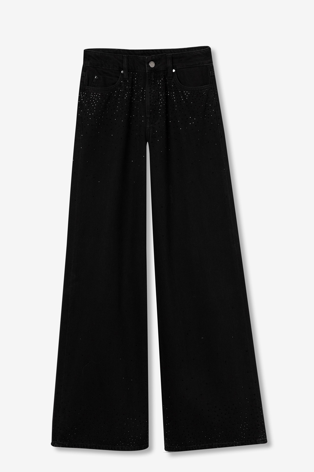 Wide Leg Black Jeans
