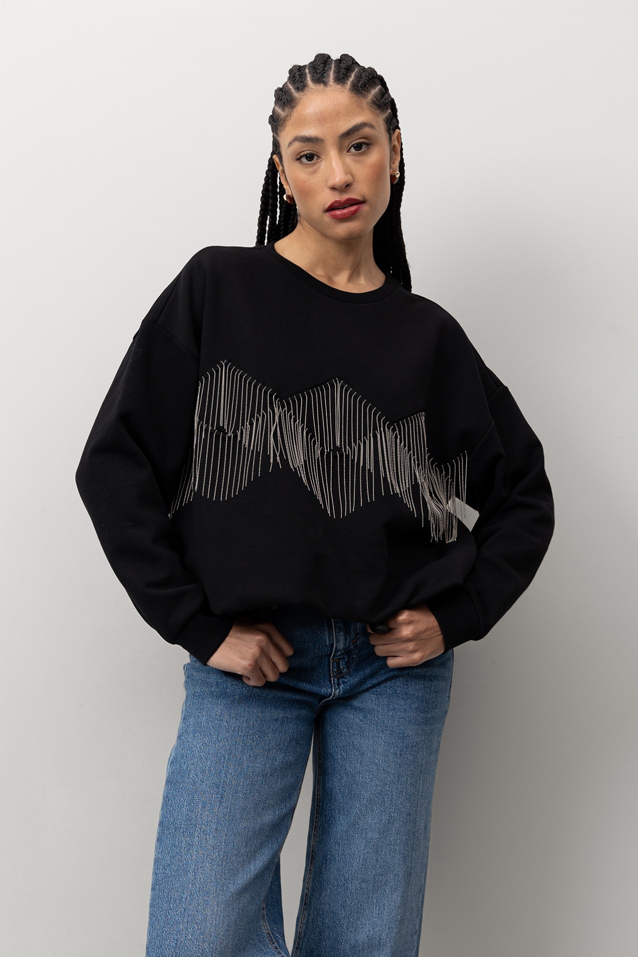Sweat Oversized Preto
