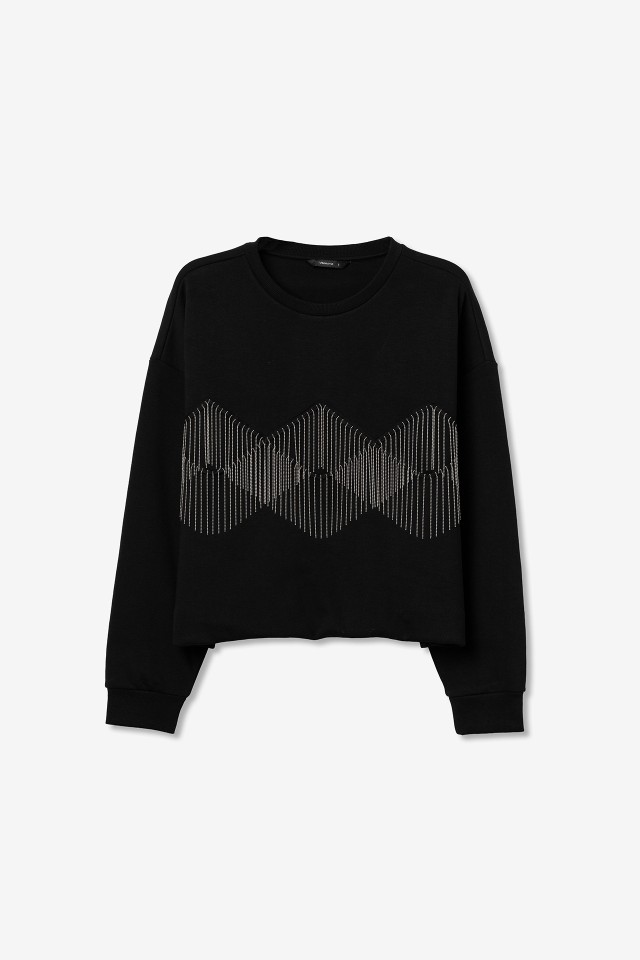 Sweat Oversized Preto Sweat Oversized Preto