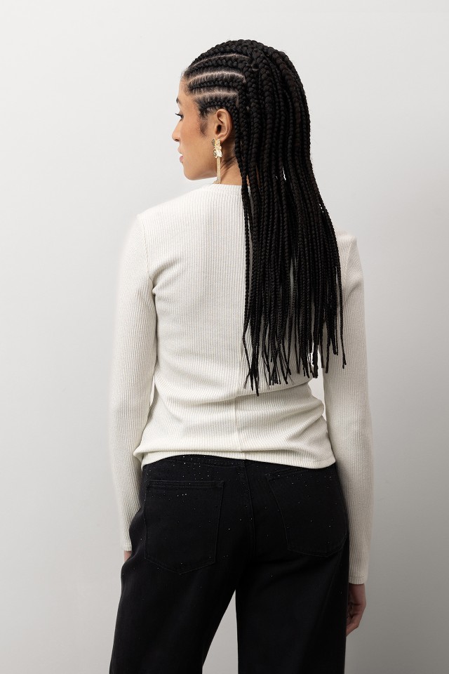 T-shirt Slim Manga Comprida T-shirt Slim Manga Comprida