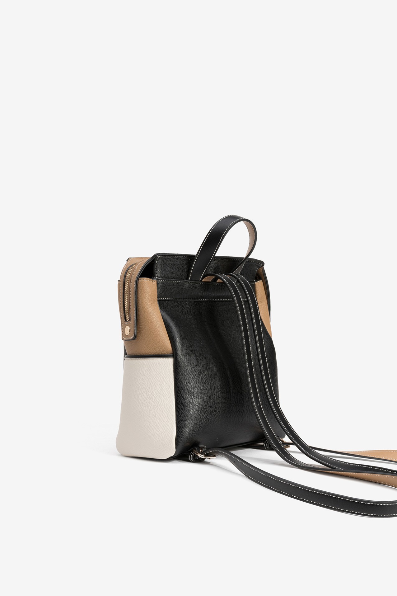 Black and Beige Backpack