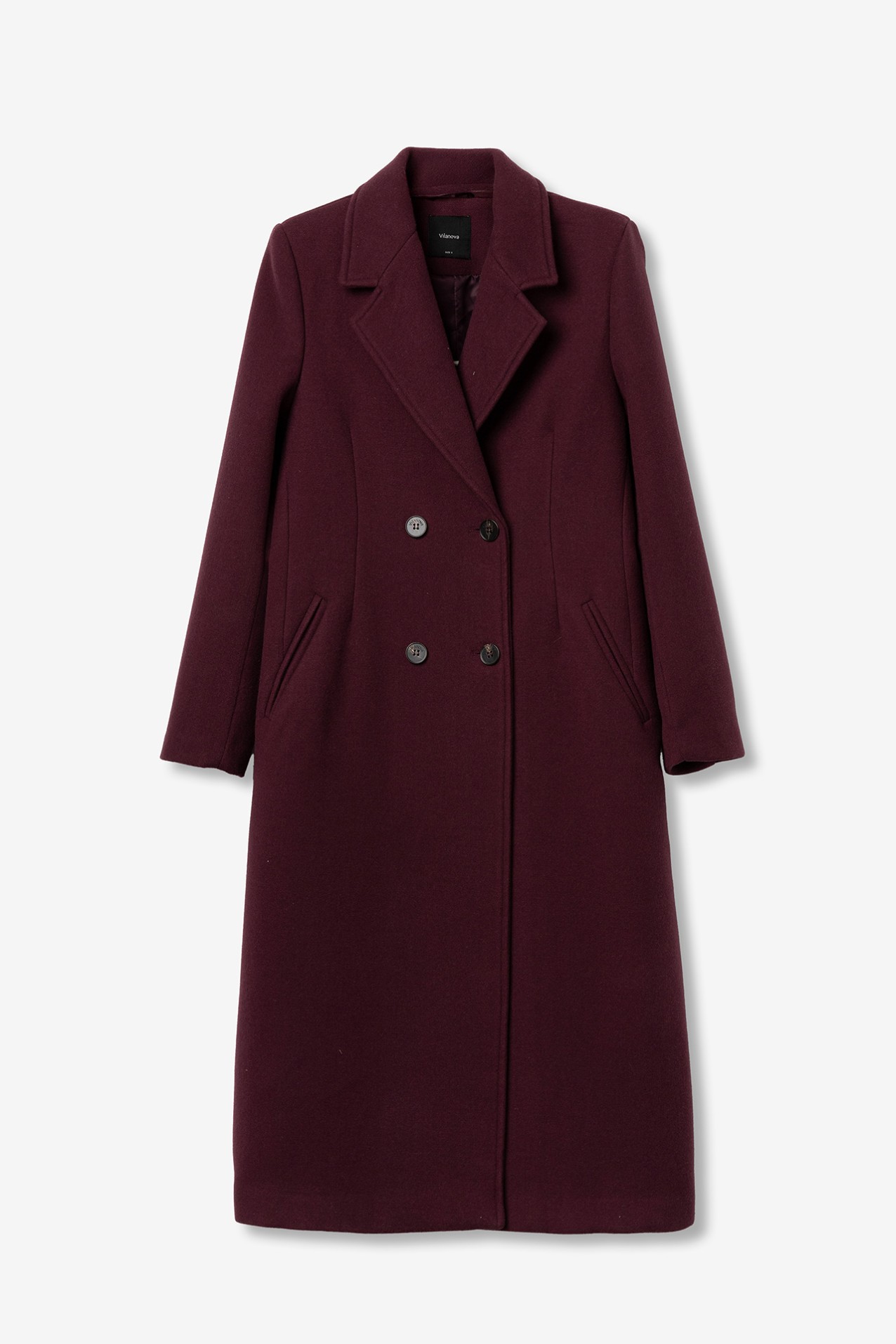 Long Burgundy Coat