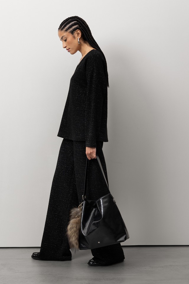 T-shirt Preto Lurex T-shirt Preto Lurex