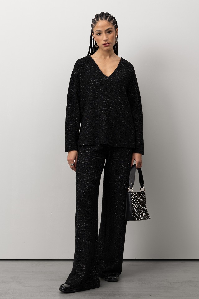 T-shirt Preto Lurex T-shirt Preto Lurex