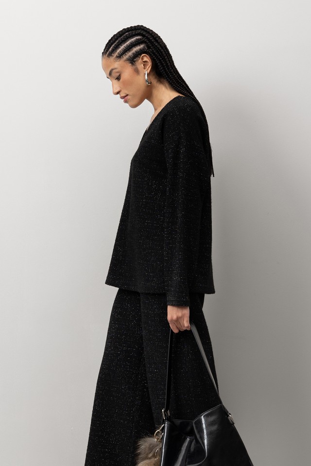 T-shirt Preto Lurex T-shirt Preto Lurex