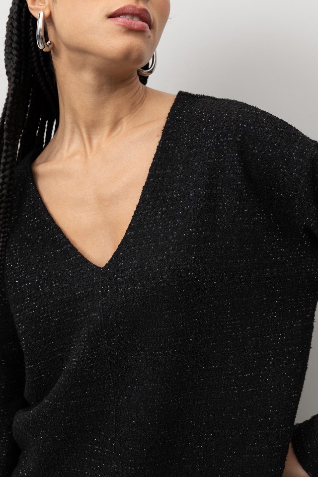 T-shirt Preto Lurex T-shirt Preto Lurex