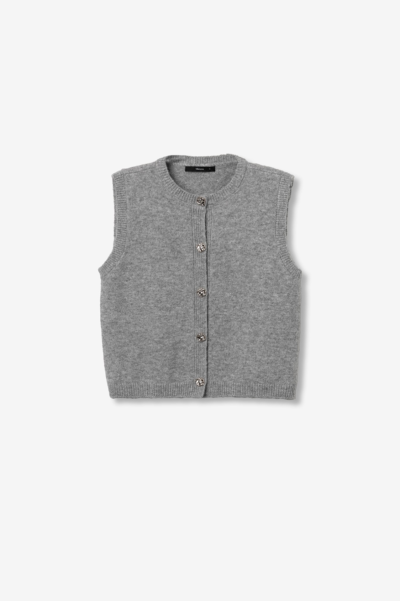 Grey Knitted Vest