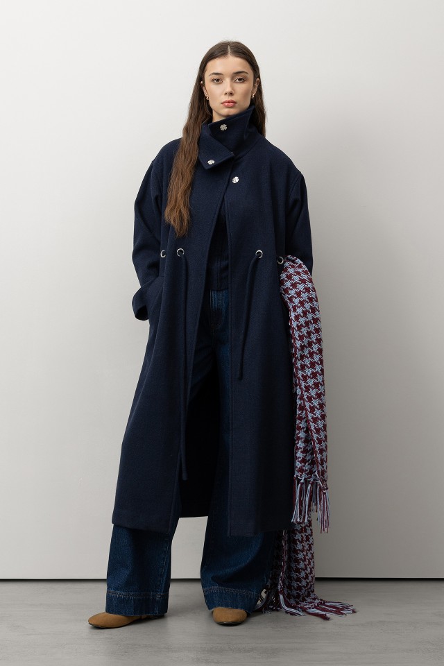 Casaco Comprido com Cinto Corda