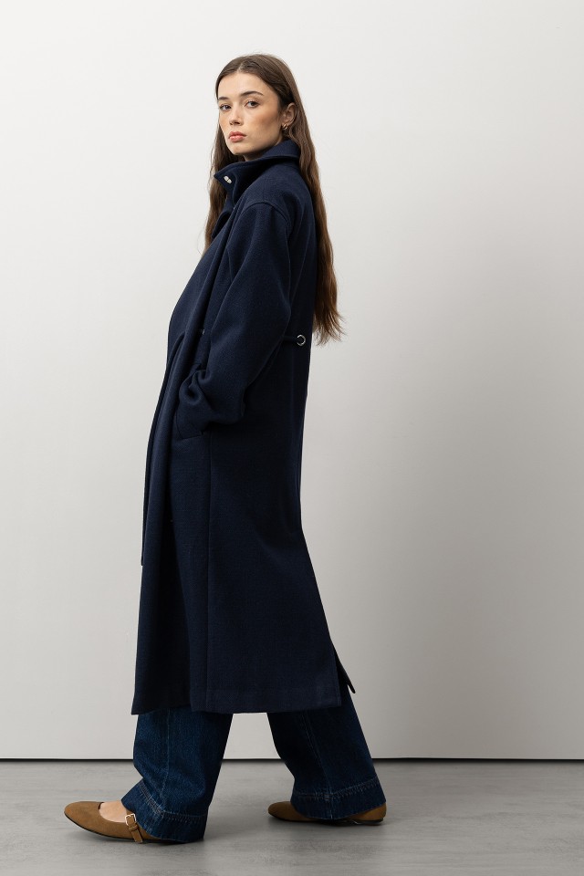 Long Coat with Rope Belt Long Coat with Rope Belt