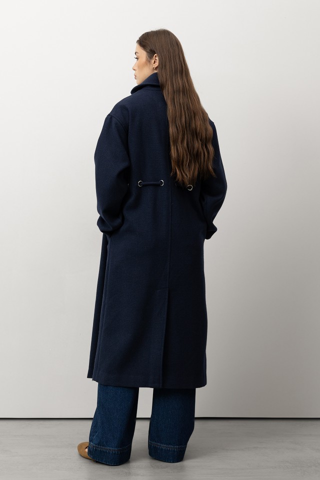 Long Coat with Rope Belt Long Coat with Rope Belt