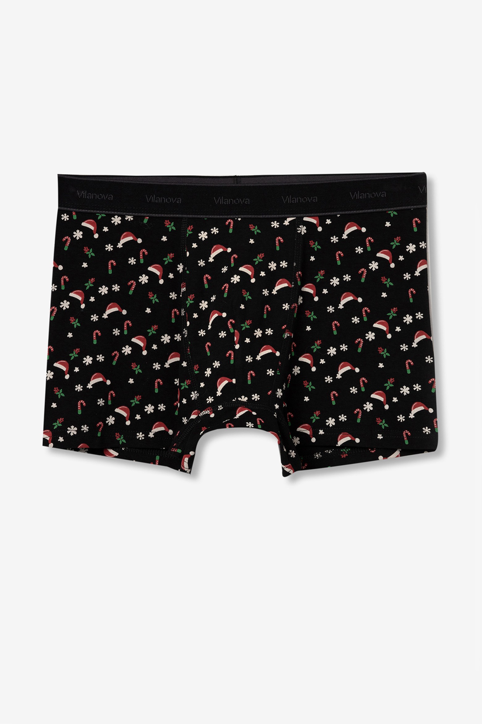 Festive Black Boxers