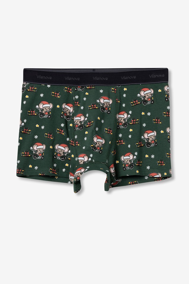 Green Festive Boxers