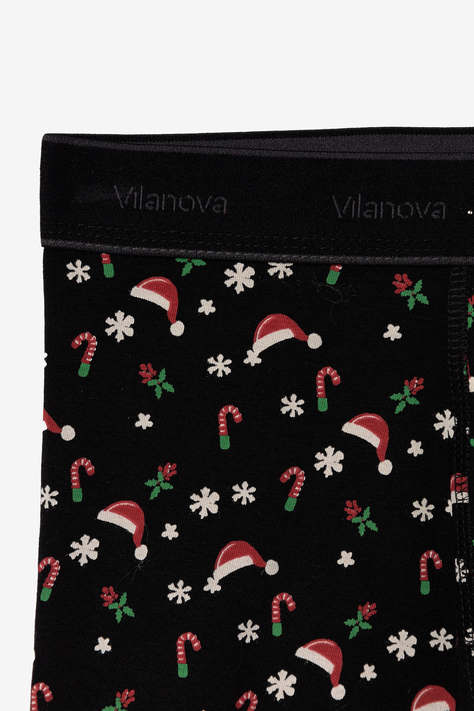 Festive Black Boxers