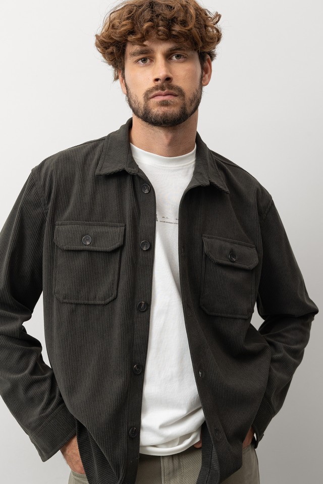 Dark Green Relaxed Shirt