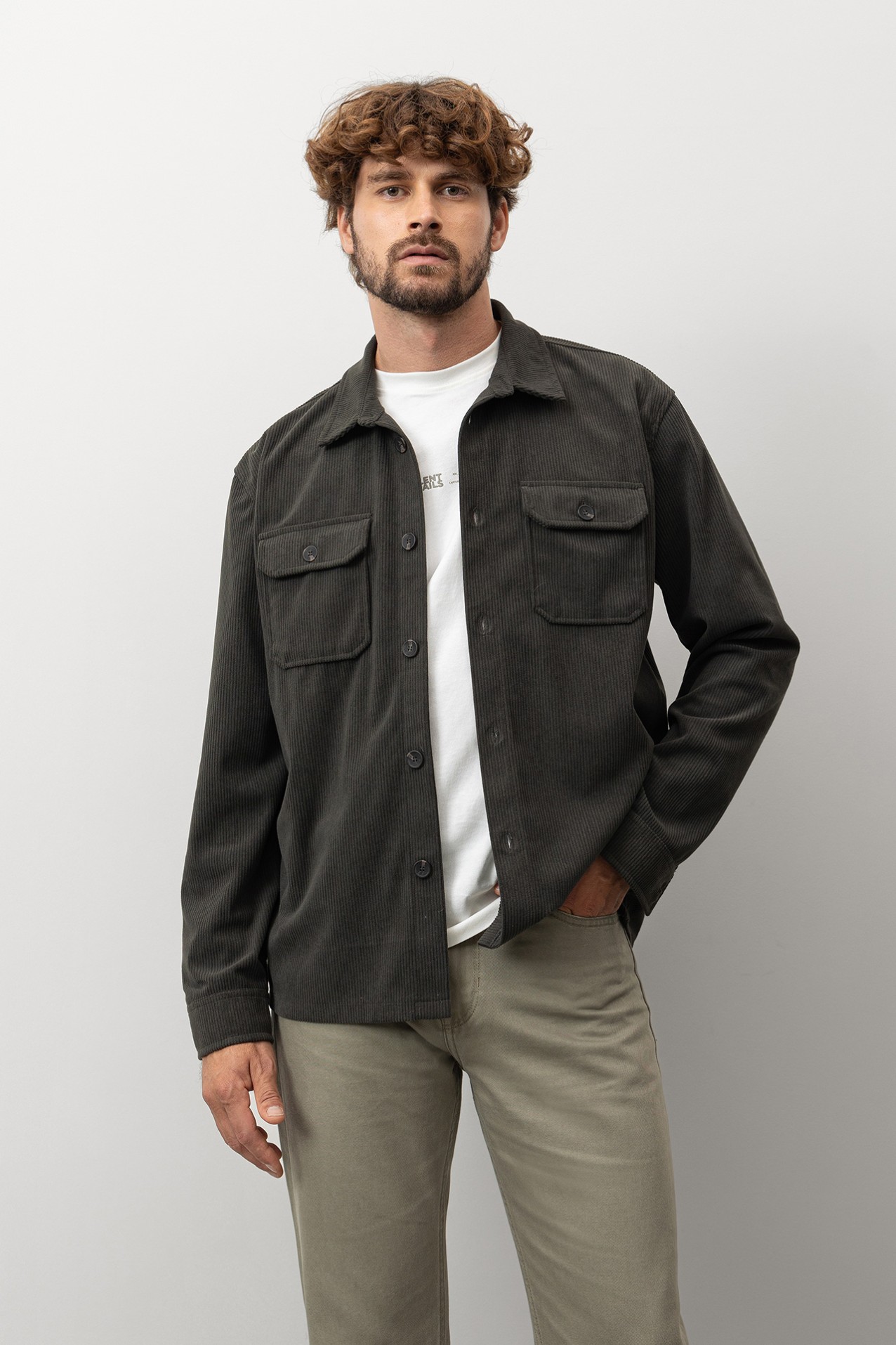 Camisa Relaxed Verde Escuro