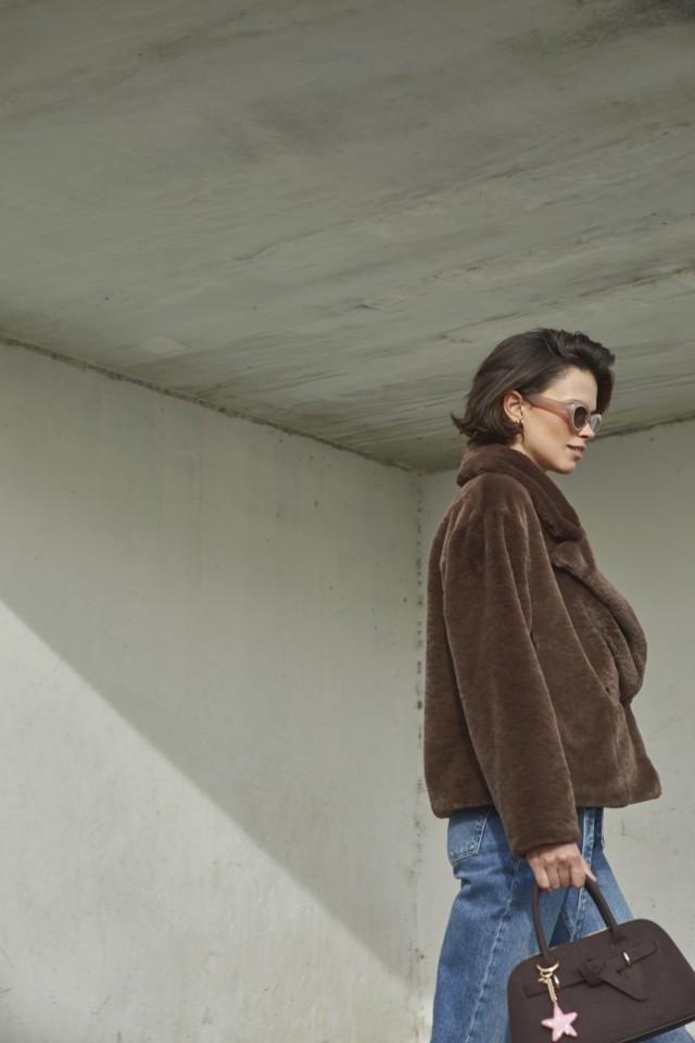 Casaco Relaxed Castanho