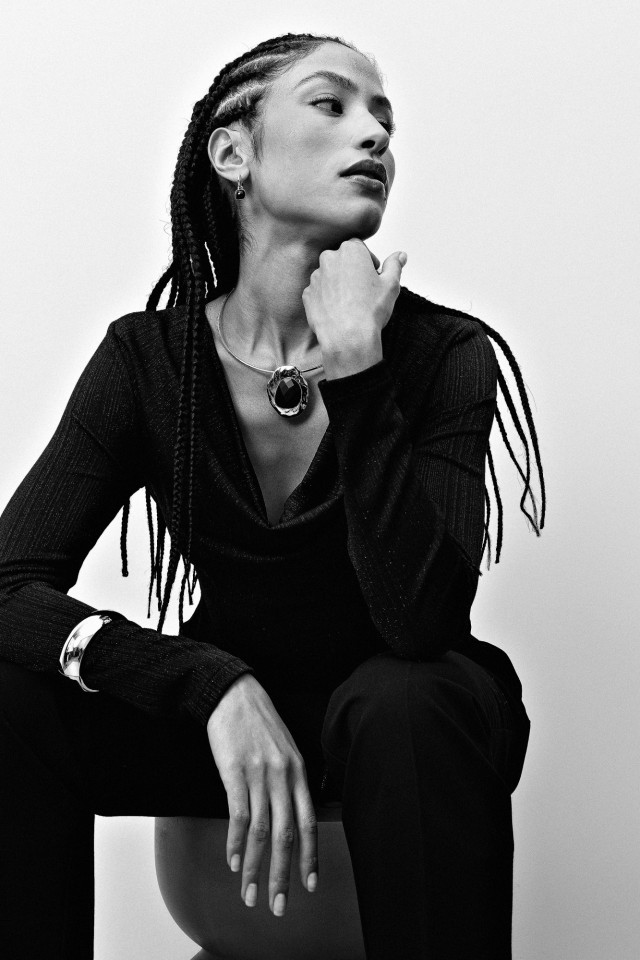 Black Lurex Slim T-shirt Black Lurex Slim T-shirt