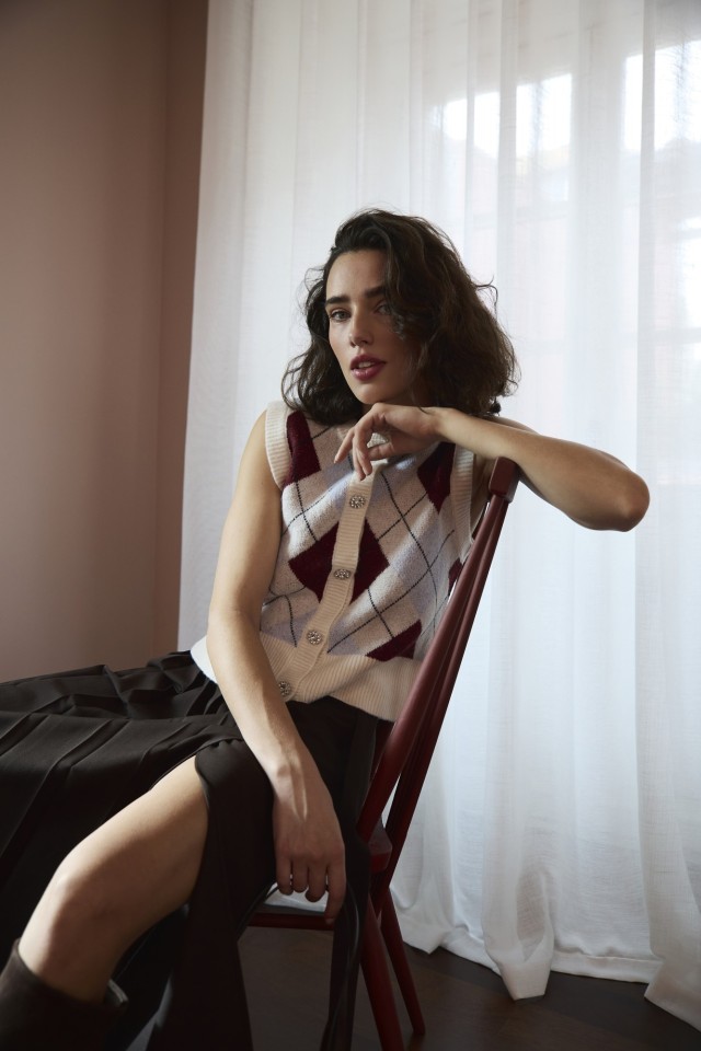 Cardigan Tricotado Sem Mangas