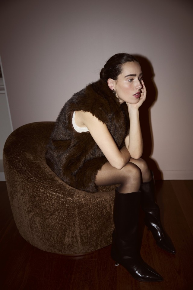 Colete Relaxed Castanho