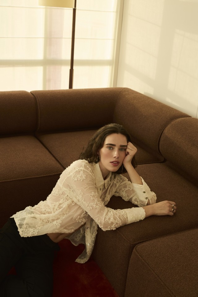 Camisa Transparente com Bordados