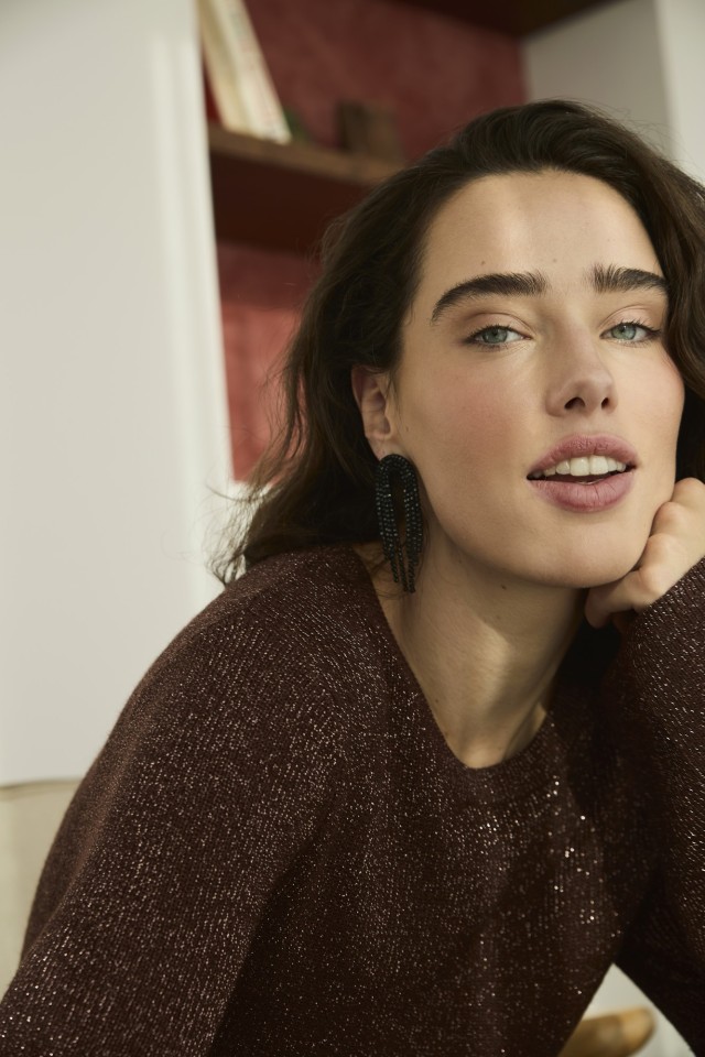 Brincos Pretos com Franjas