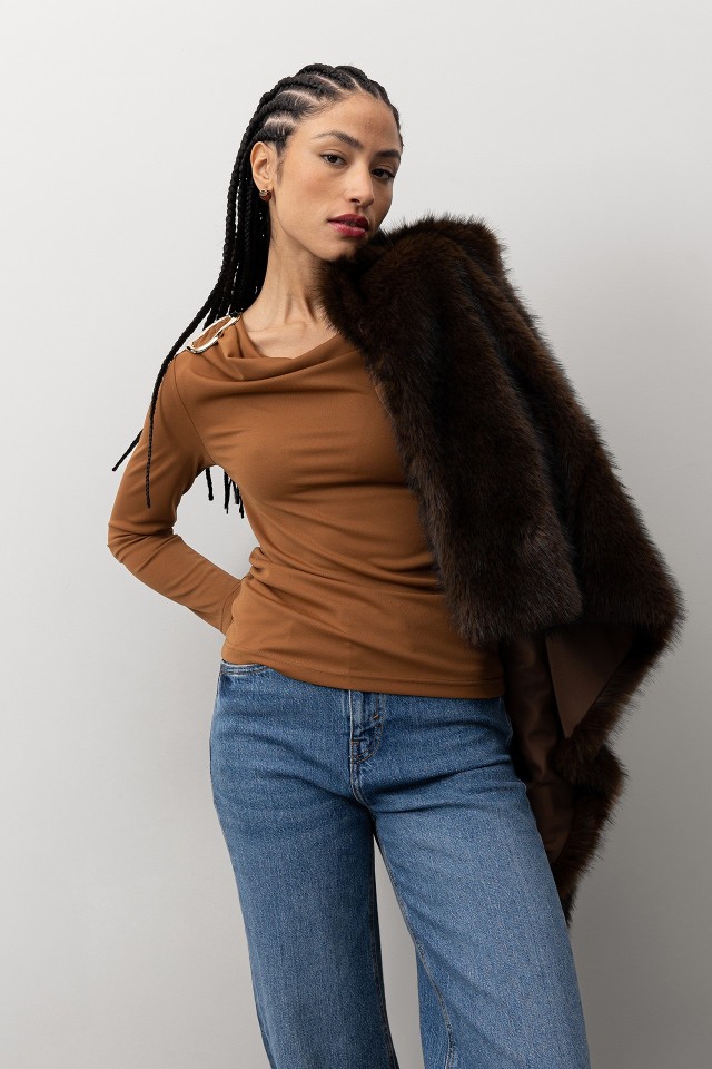 Brown Slim Long Sleeve Tee Brown Slim Long Sleeve Tee