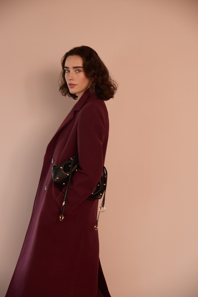 Long Burgundy Coat Long Burgundy Coat