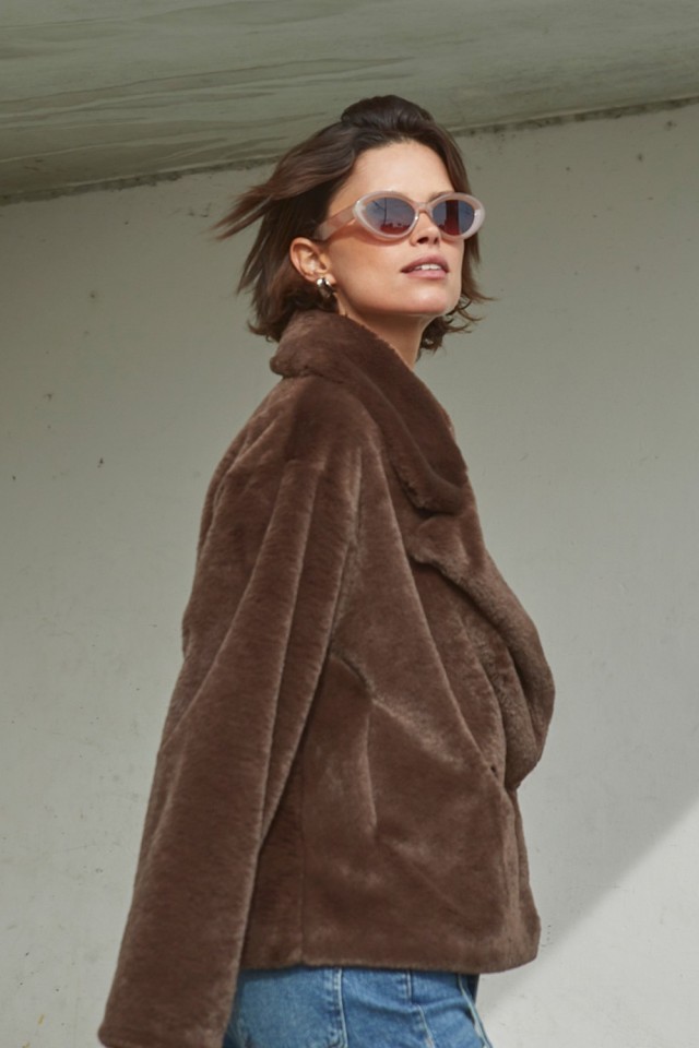 Casaco Relaxed Castanho