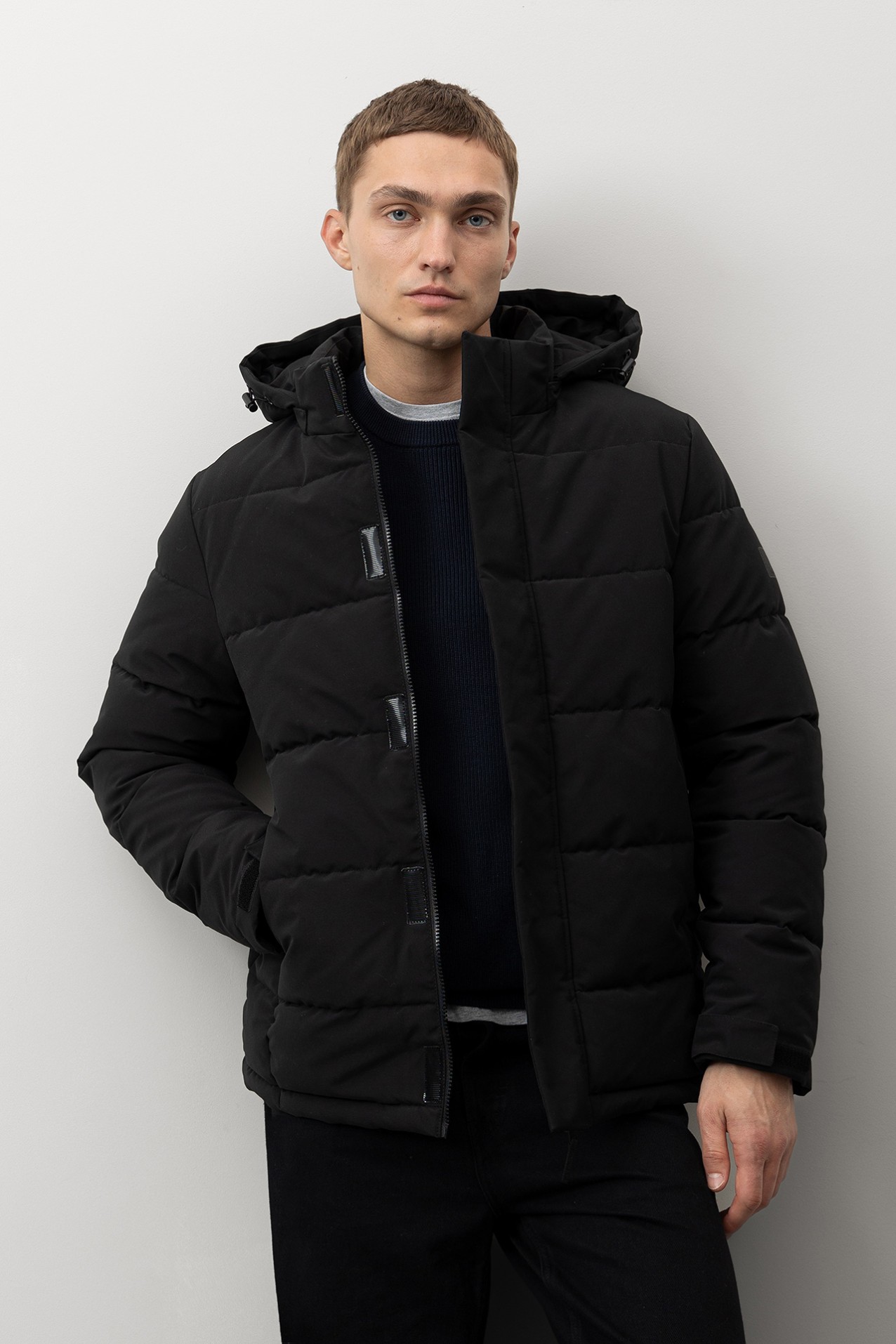 Quilted Jacket with Removable Hood