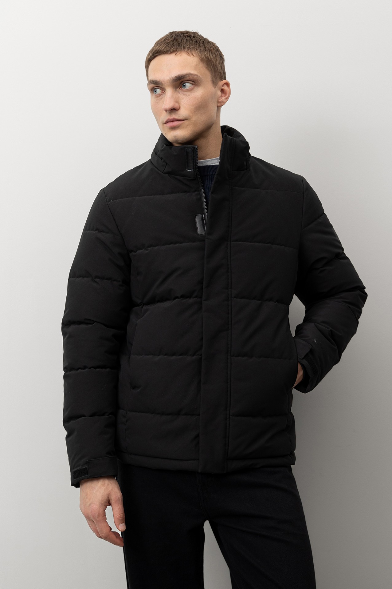 Quilted Jacket with Removable Hood