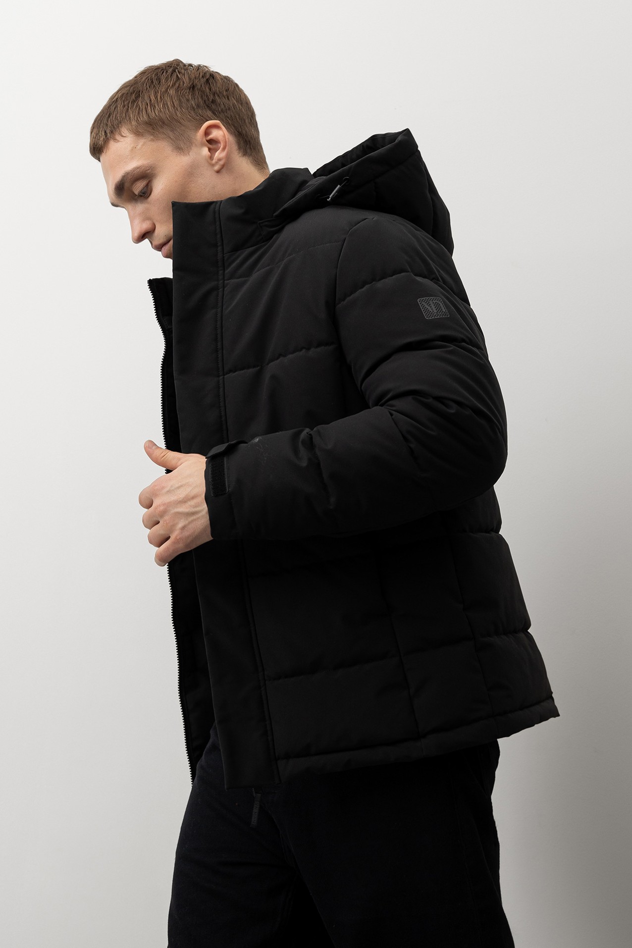 Quilted Jacket with Removable Hood