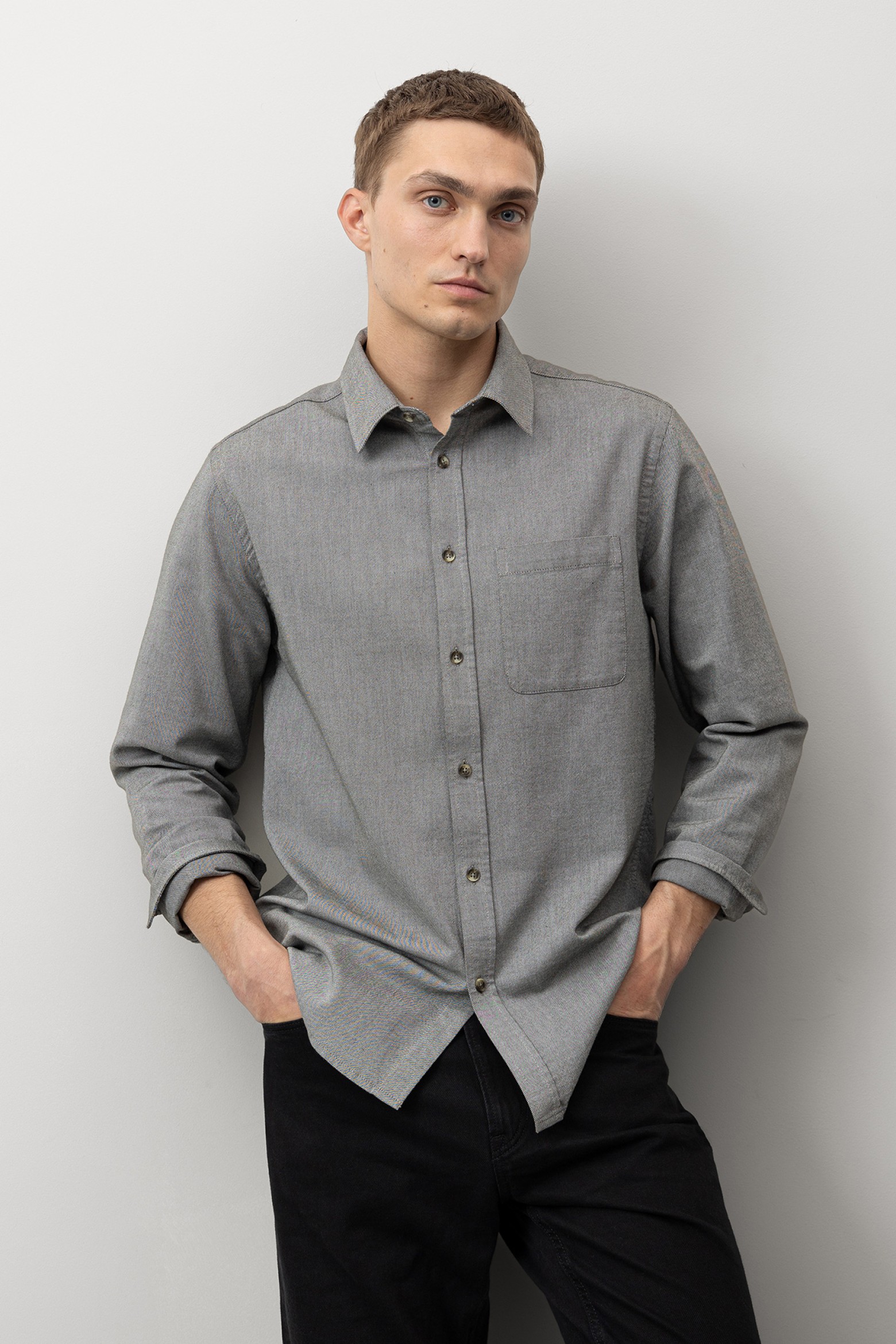 Light Gray Regular Shirt