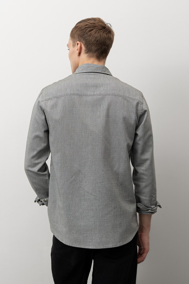 Light Gray Regular Shirt Light Gray Regular Shirt