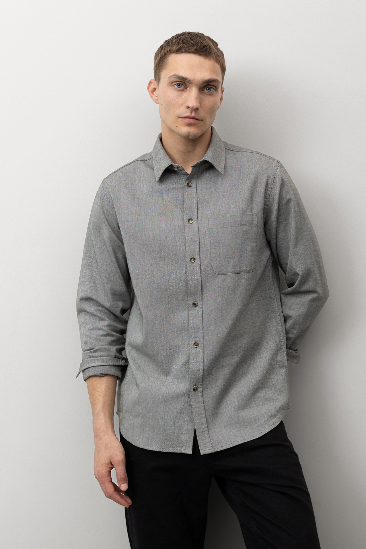 Light Gray Regular Shirt