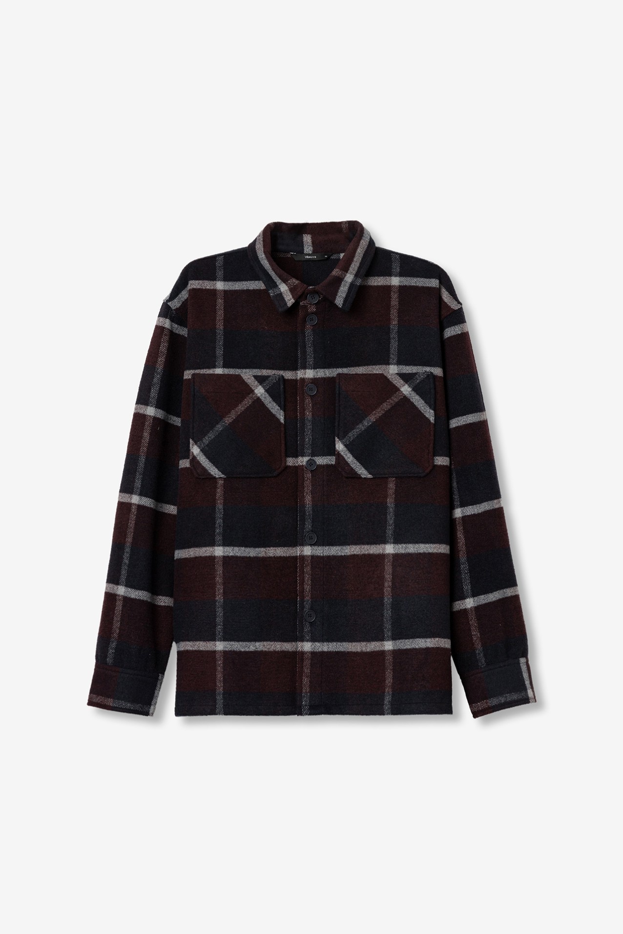 Red Plaid Oversized Shirt