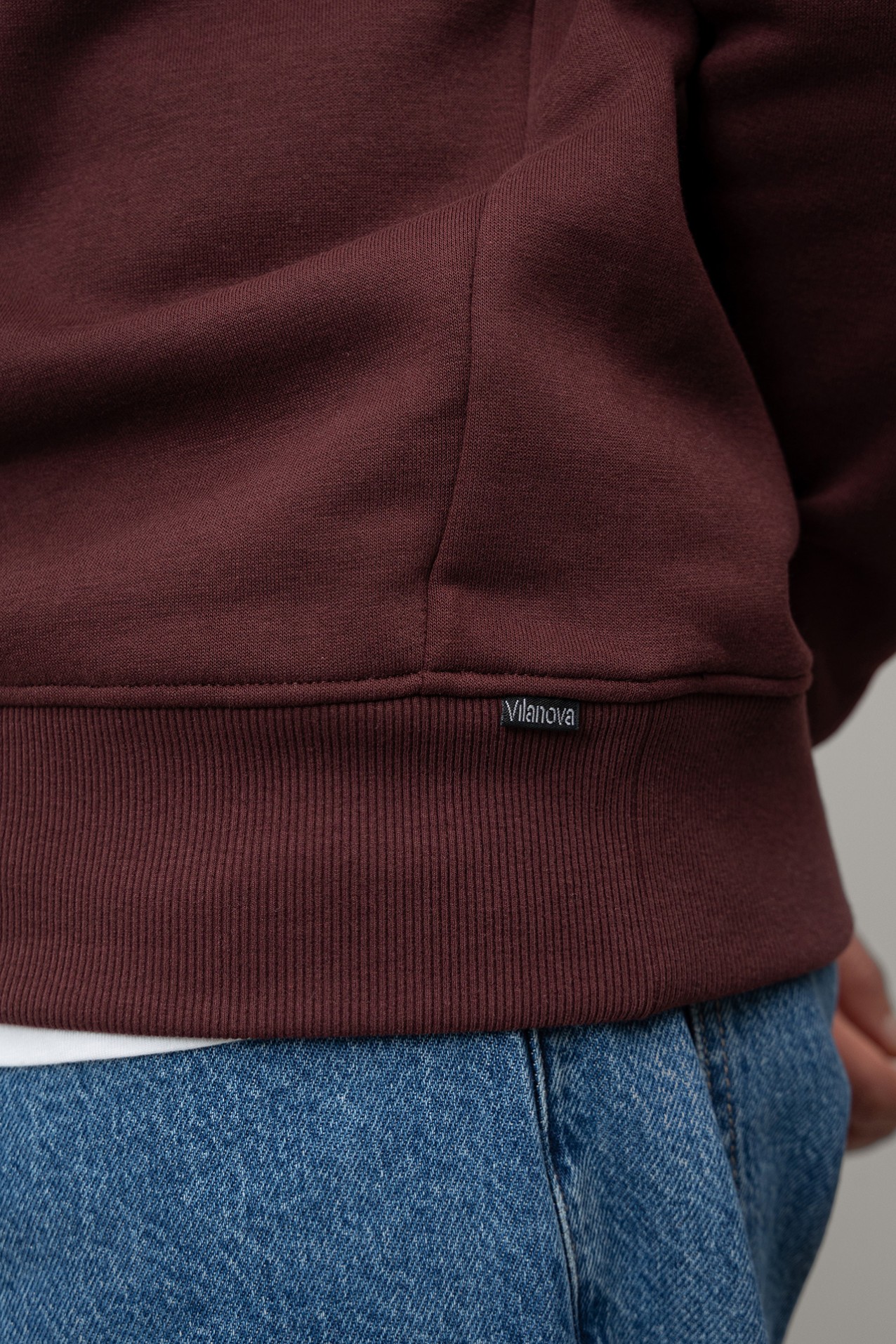 Burgundy Quarter-Zip Sweatshirt