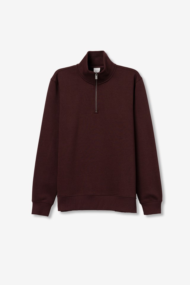 Sweat Vermelha com Fecho Sweat Vermelha com Fecho