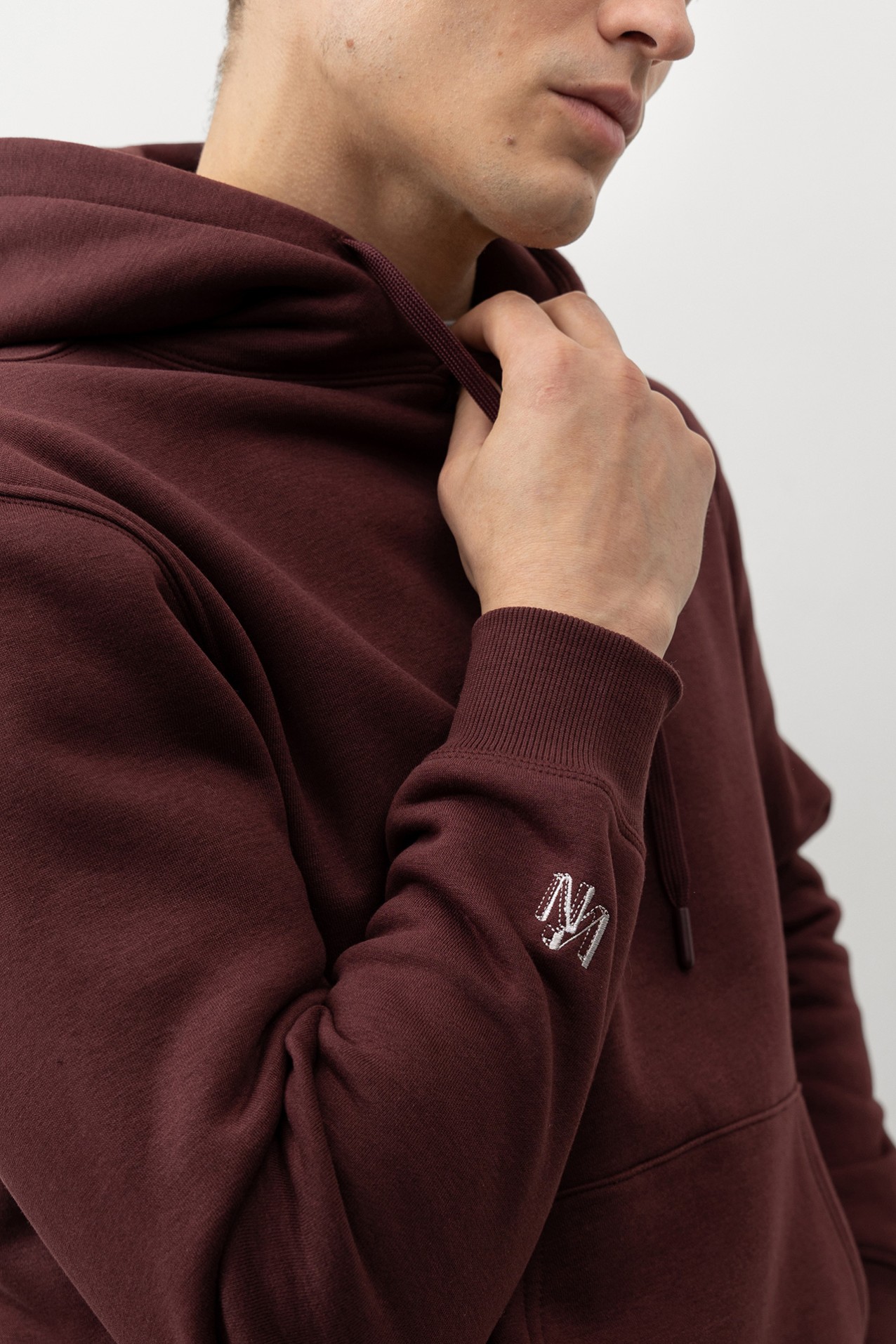Burgundy Hoodie with Pocket