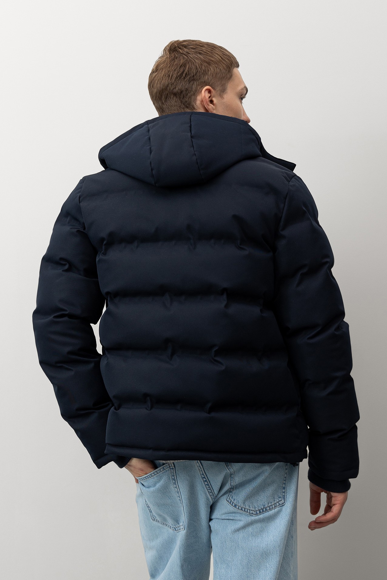 Dark Blue Puffer Jacket