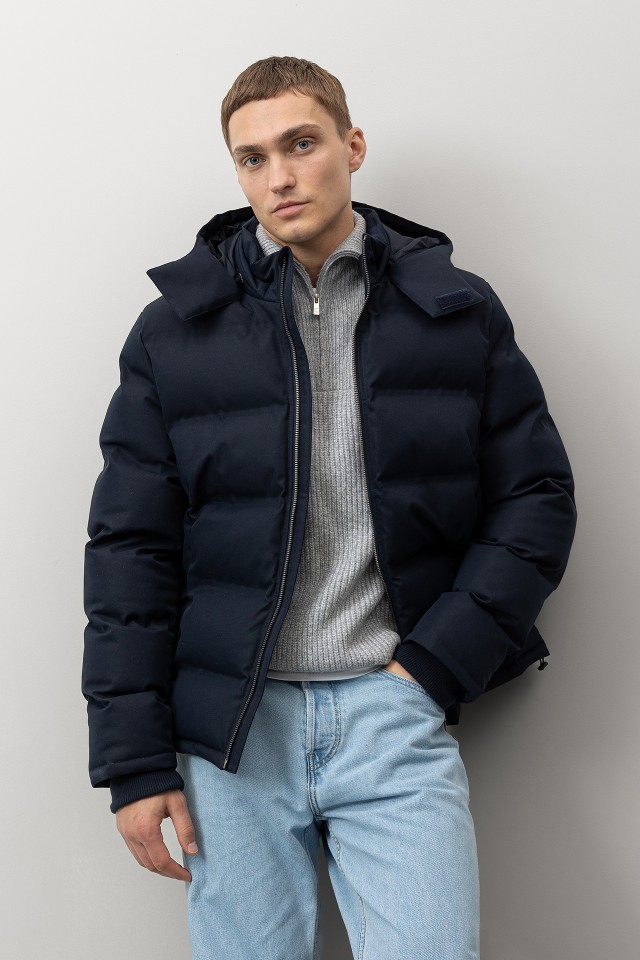 Dark Blue Puffer Jacket Dark Blue Puffer Jacket