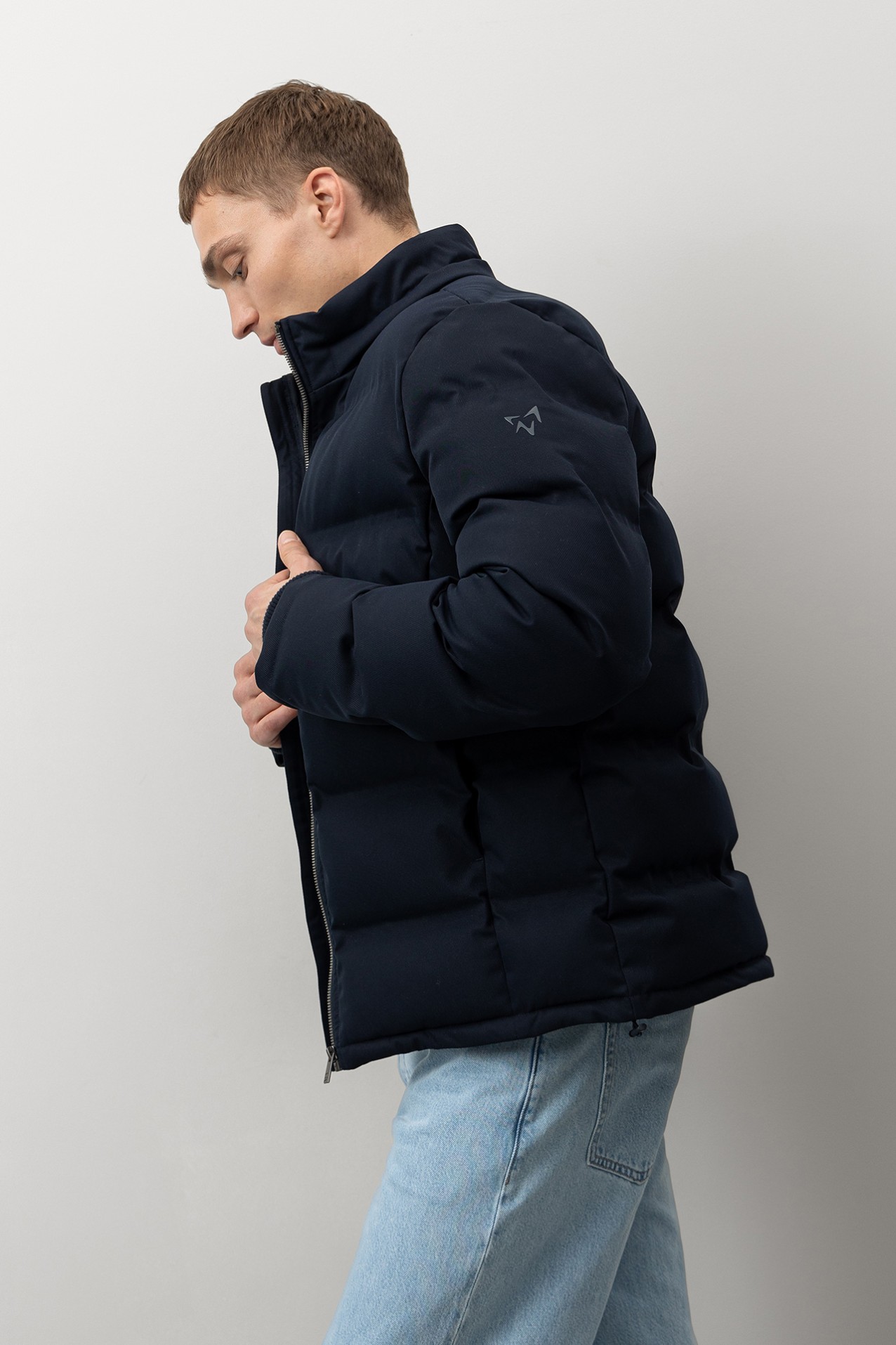 Dark Blue Puffer Jacket