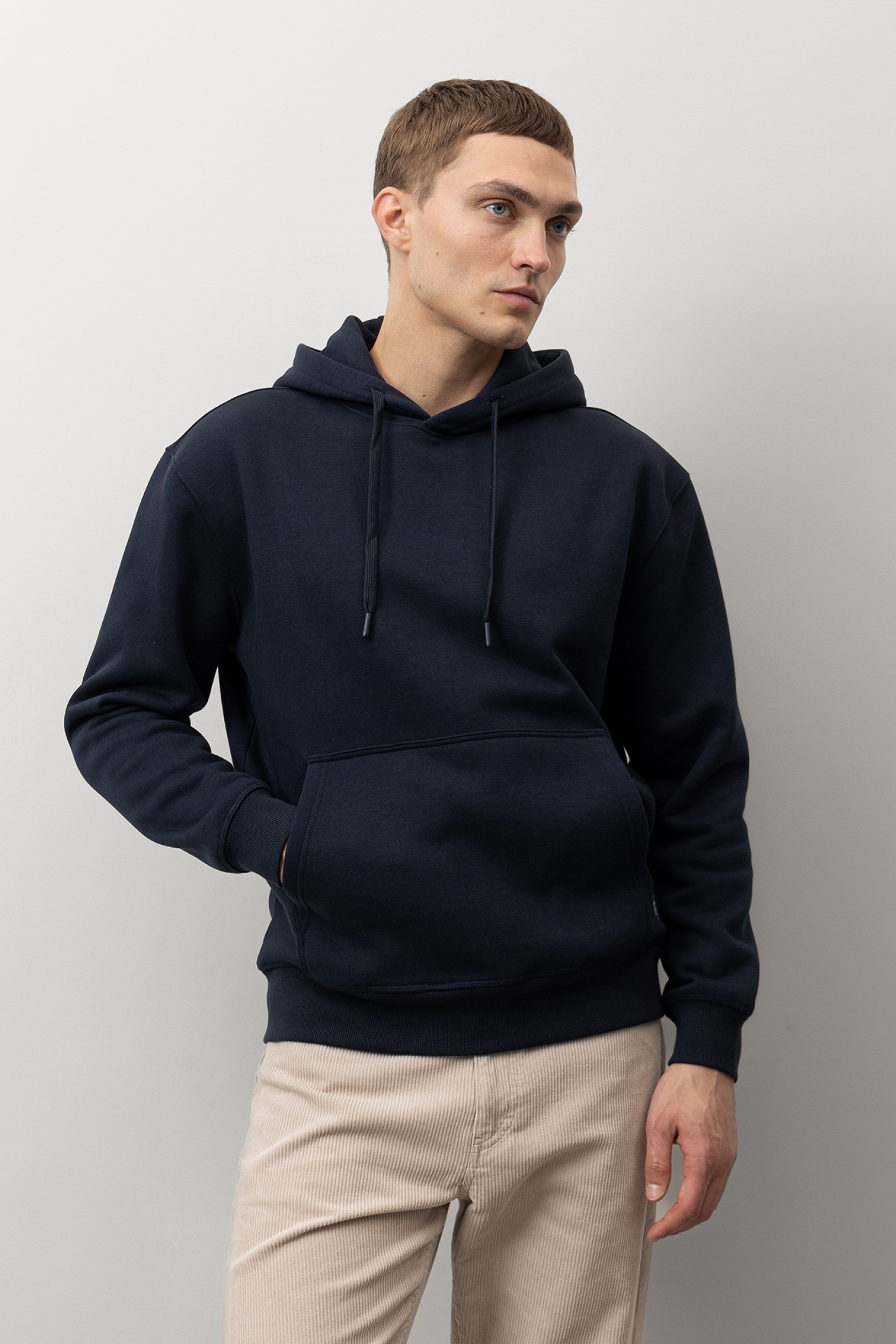 Navy Blue Graphic Hoodie