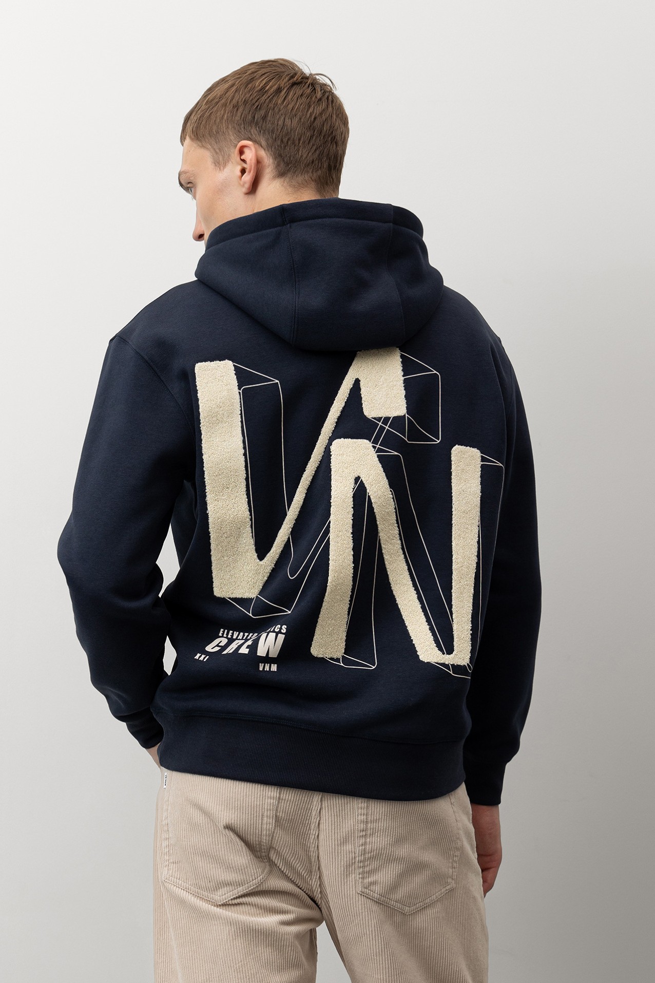 Navy Blue Graphic Hoodie