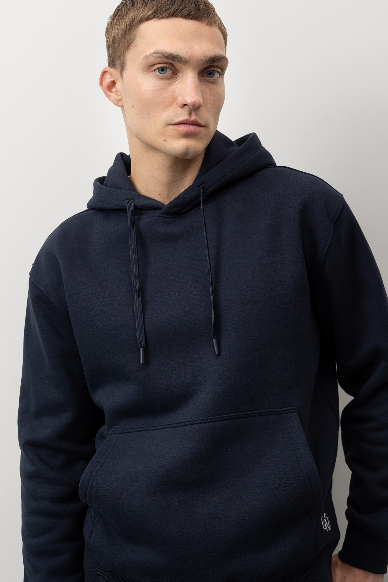 Navy Blue Graphic Hoodie